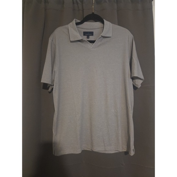 Toscano Other - Toscano Grey‎ Collared Polo, Men's Large Shirt, Short Sleeve, Casual, Golf
